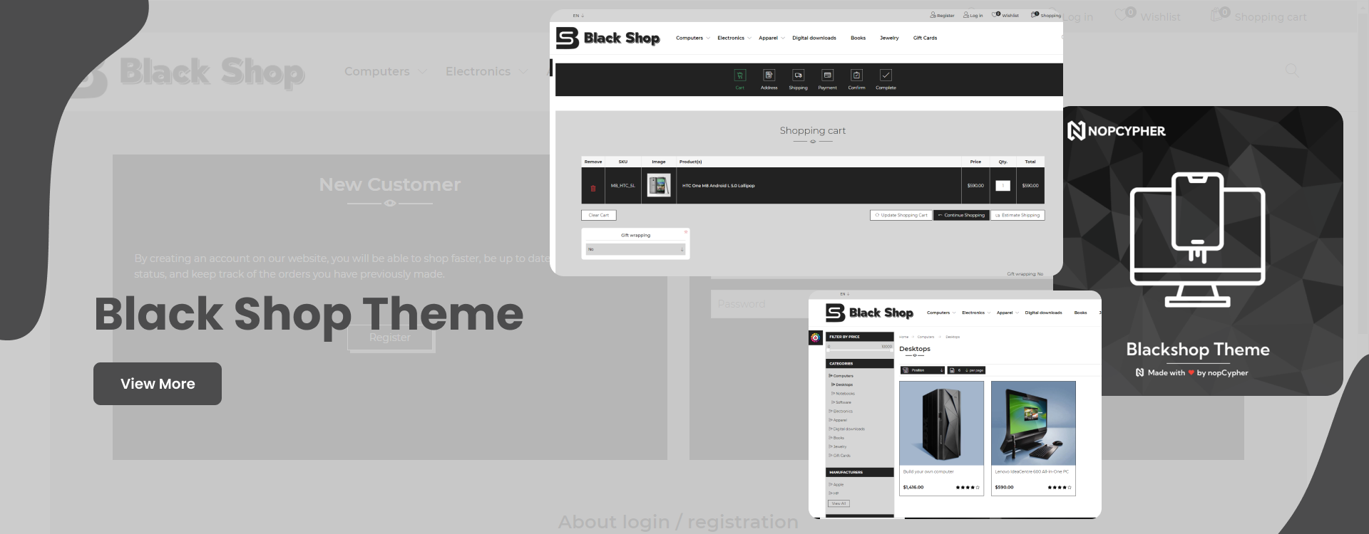 nopCypher Black Shop Theme